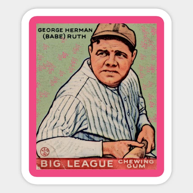 Babe Ruth - Big League Chew! Sticker by 3ric-